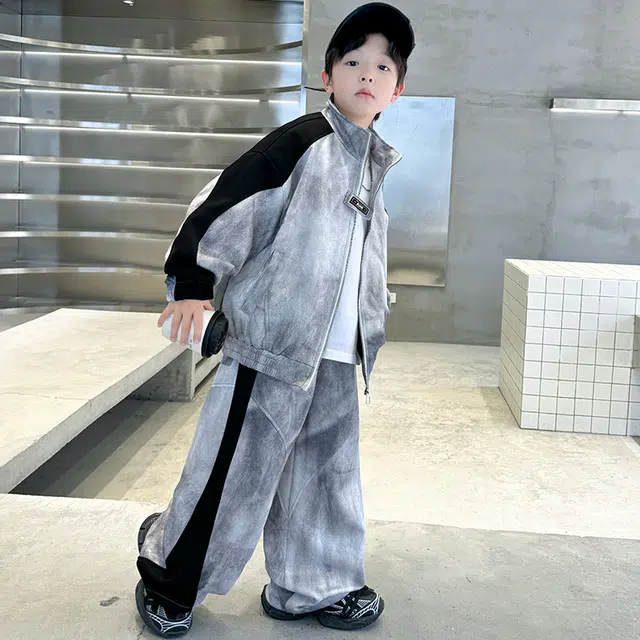 木木屋 轻盈百搭时尚柔软简约休闲运动套装 图片色 青少年