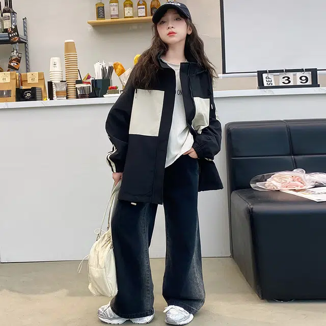 木木屋 舒适连帽拉链百搭夹克外套青少年