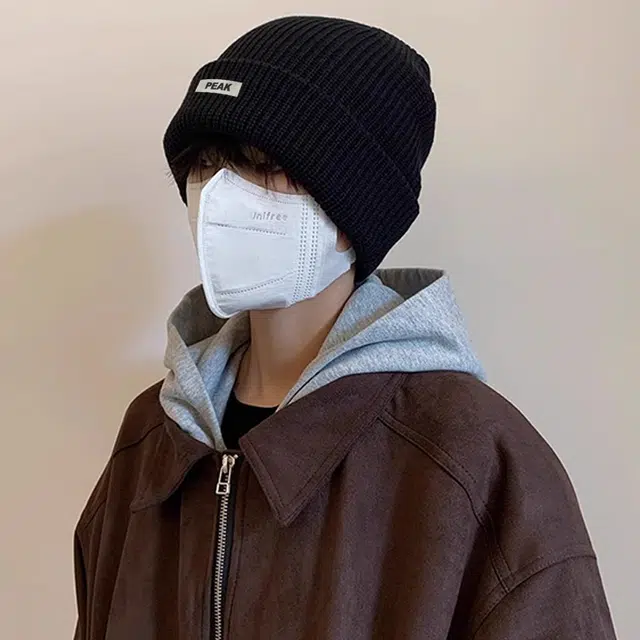 匹克 简约纯色设计高级感冬季户外运动骑行保暖针织帽含羊毛 聚酯纤维 绒线帽 男女同款情侣款
