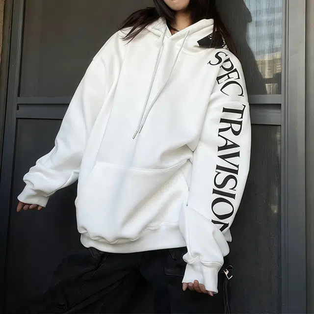 丝絮丝绸 美式复古宽松时尚简约舒适个性潮流上衣卫衣 男女同款