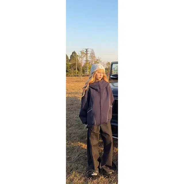 丝絮丝绸 春秋季美式复古高级感宽松外套卫衣 女款