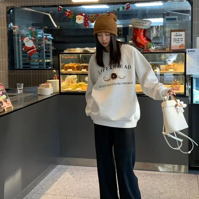 丝絮丝绸 韩版潮流时尚宽松舒适慵懒风上衣卫衣 女款