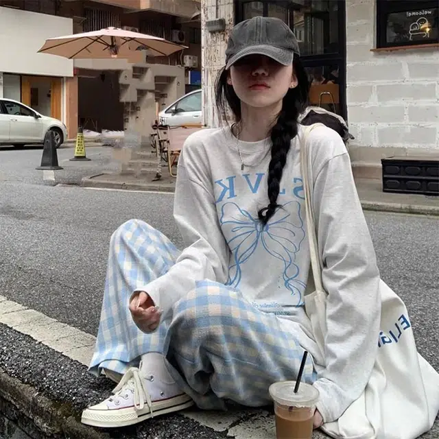 丝絮丝绸 秋装学院慵懒风时尚宽松上衣卫衣 女款