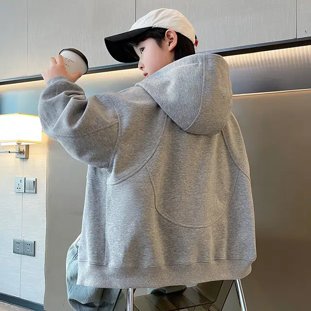 雅鹿夹克外套 连帽长袖洋气简约 儿童款