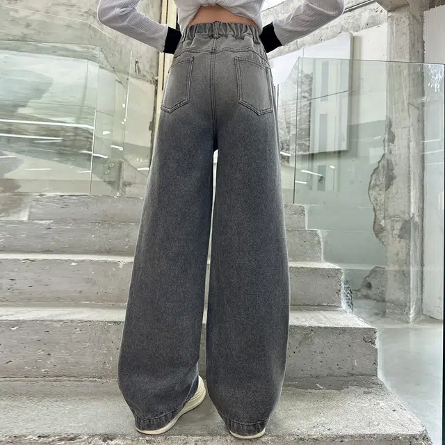 俞兆林牛仔裤 宽松美式复古高街水洗破洞做旧高级感时尚潮流微弹显高显瘦修身垂感休闲裤腿 青少年