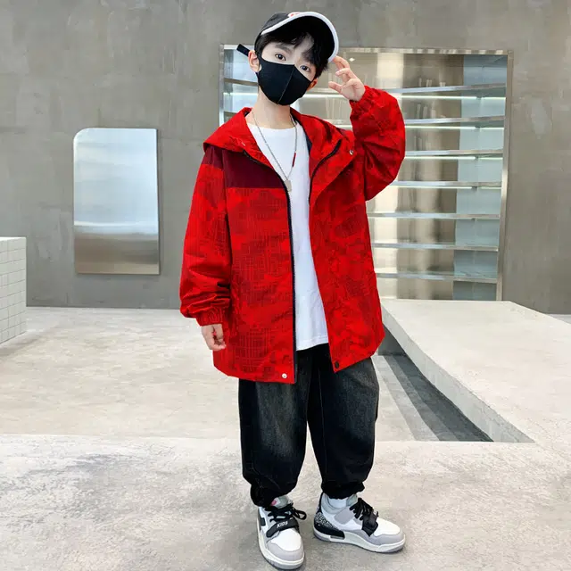 雅鹿夹克 洋气潮流百搭 黑色 儿童款