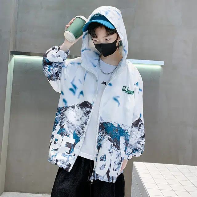 雅鹿夹克 亲肤透气清新个性百搭时髦经典外套 青少年