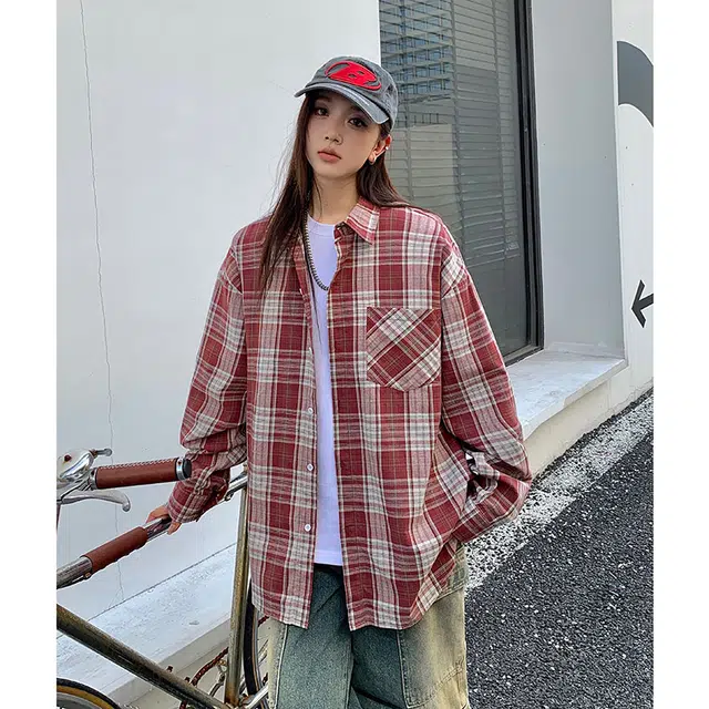 水中花 炫酷辣妹风衬衣夏季薄款法式小众设计感宽松休闲百搭外穿上衣潮流时尚长袖衬衫 女款