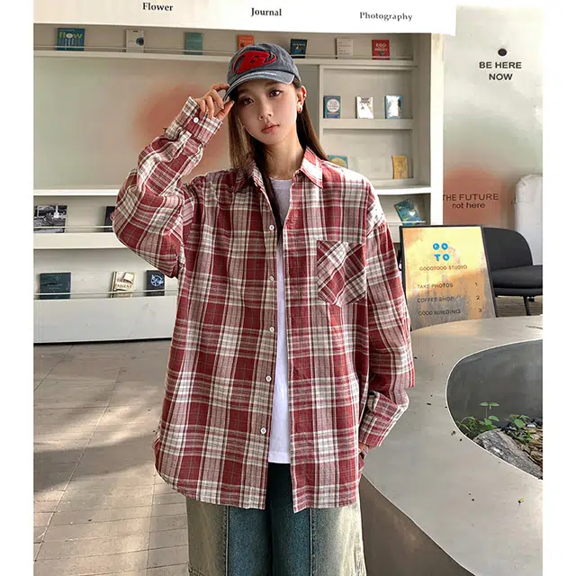 水中花 炫酷辣妹风衬衣夏季薄款法式小众设计感宽松休闲百搭外穿上衣潮流时尚长袖衬衫 女款