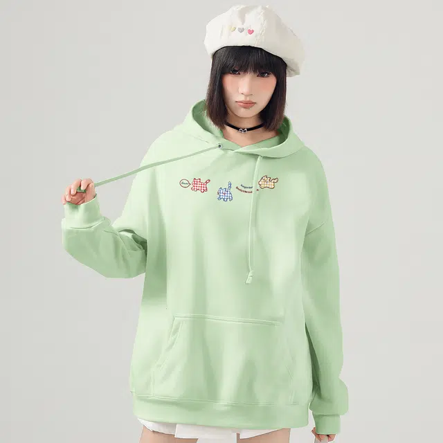 棉致 百搭舒适时尚简约长袖卫衣 女款