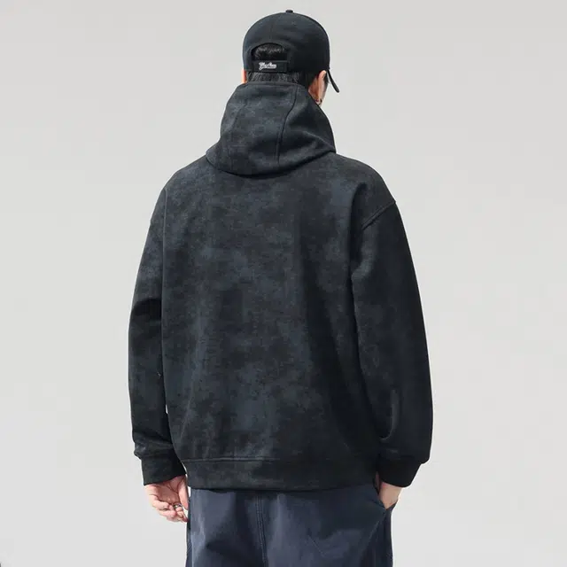 棉致 美式复古连帽拉链开衫时尚百搭迷彩防风舒适高级外套通勤休闲宽松夹克 男女同款