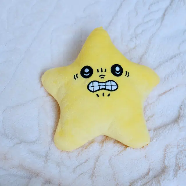 皮皮豆 会动会发怒的星星 玩偶 毛绒公仔