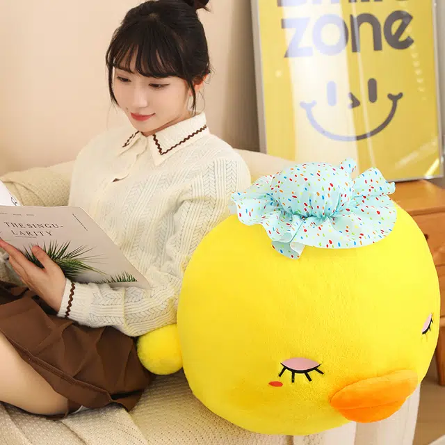 皮皮豆 小黄鸭可爱抱枕 玩偶 毛绒公仔