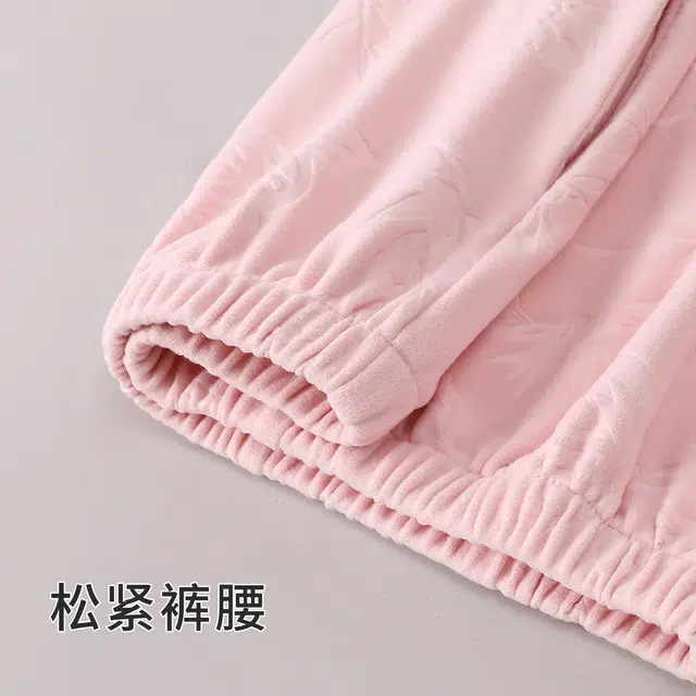 米囹 翻领开衫秋冬公主领甜美学生可外穿家居服睡衣套装 女款