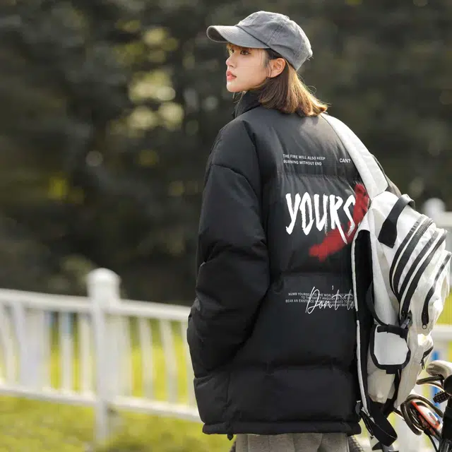 Yiershuang Outdoor Graffiti Down Jacket