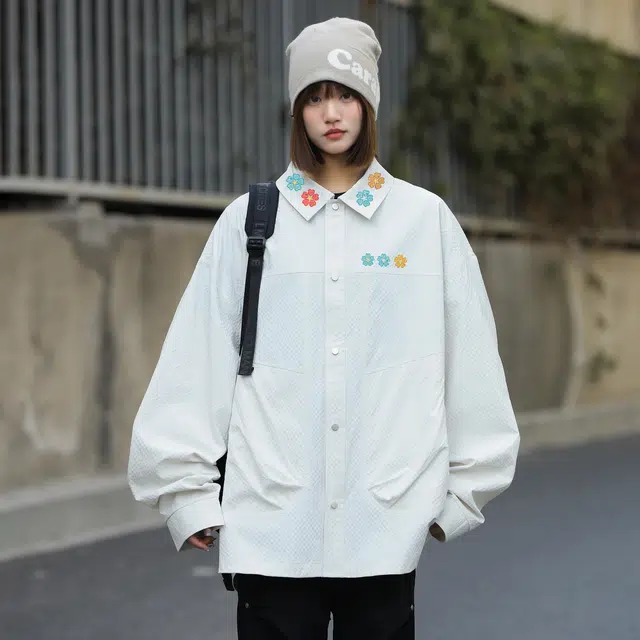 UPZCY UPF 50+ Floral Print Shirt