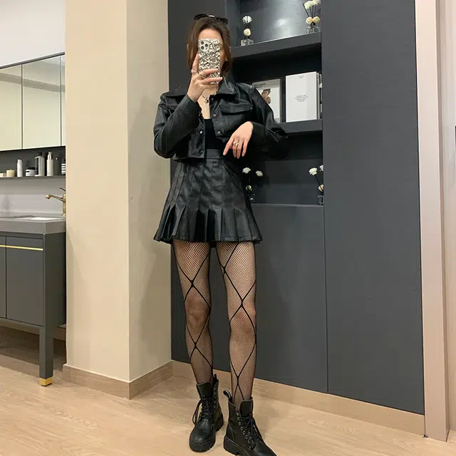 莫代尔 菱格性感渔网显瘦透气修身美腿丝袜 女款