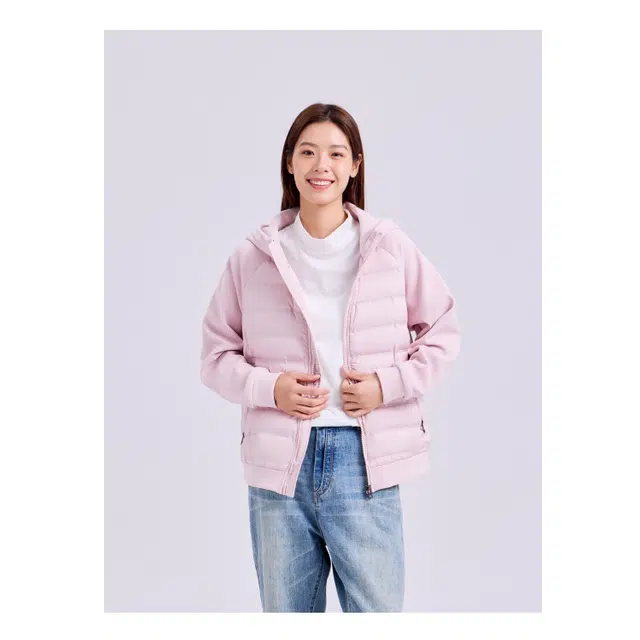 美力城 连帽轻薄保暖短款休闲羽绒服 男女同款