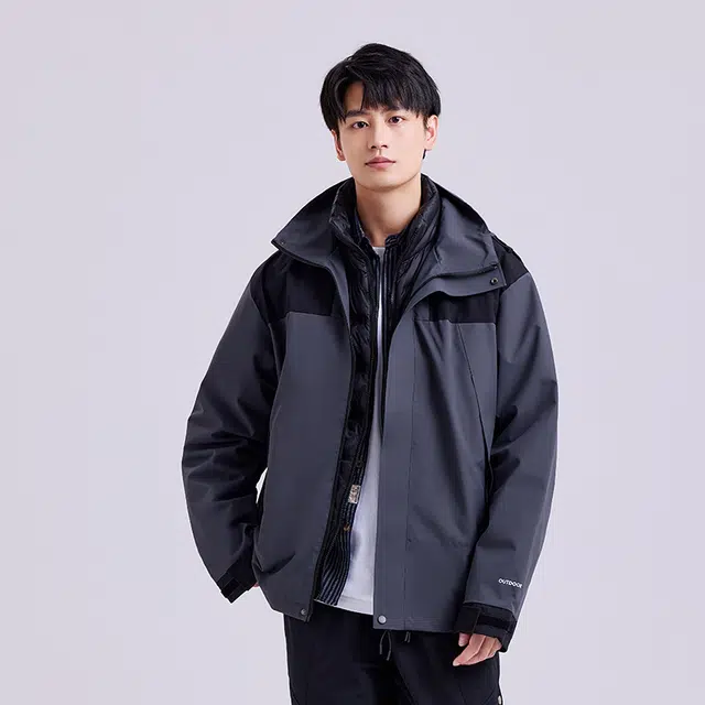 美力城 连帽休闲舒适羽绒服 男女同款