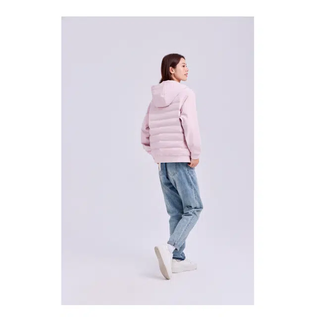 美力城 连帽轻薄保暖短款休闲羽绒服 男女同款