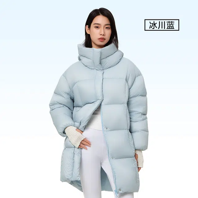 美力城 中长款宽松休闲百搭保暖羽绒服 女款