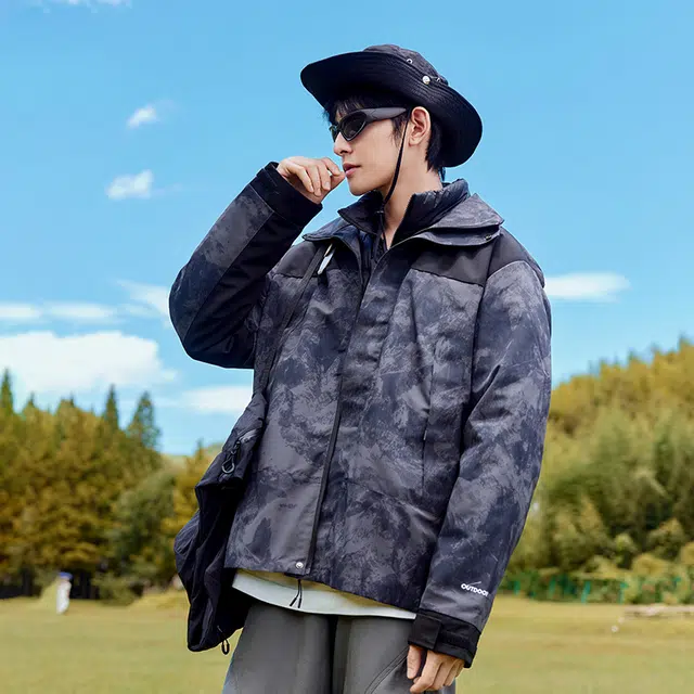美力城 连帽休闲舒适羽绒服 男女同款