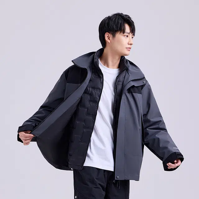 美力城 连帽休闲舒适羽绒服 男女同款