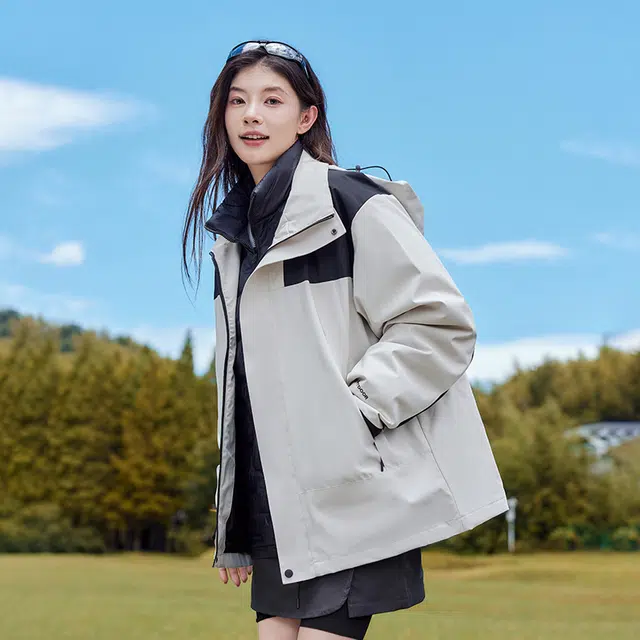 美力城 连帽休闲舒适羽绒服 男女同款