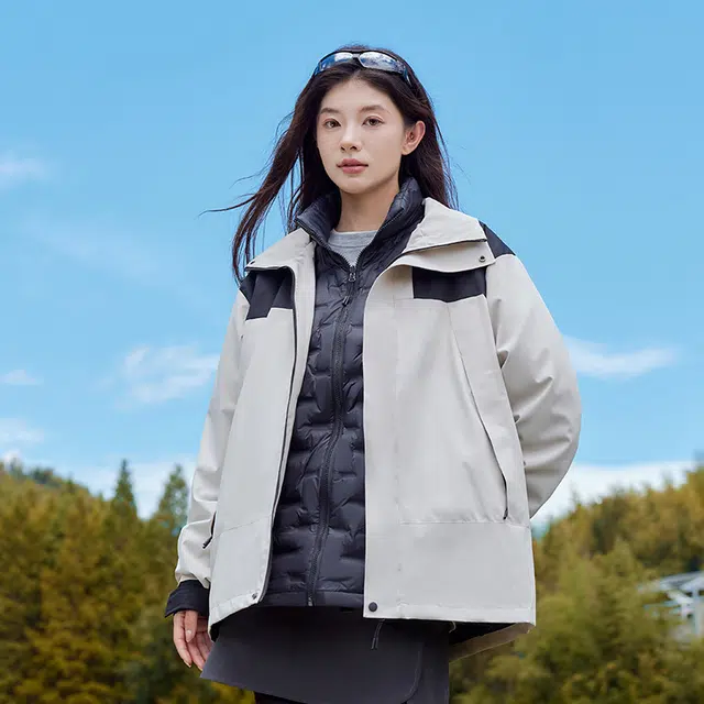 美力城 连帽休闲舒适羽绒服 男女同款