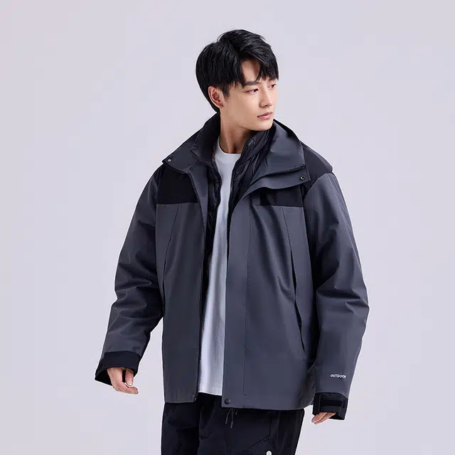 美力城 连帽休闲舒适羽绒服 男女同款