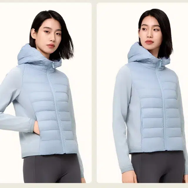 美力城 秋冬轻便连帽休闲保暖舒适羽绒服 女款