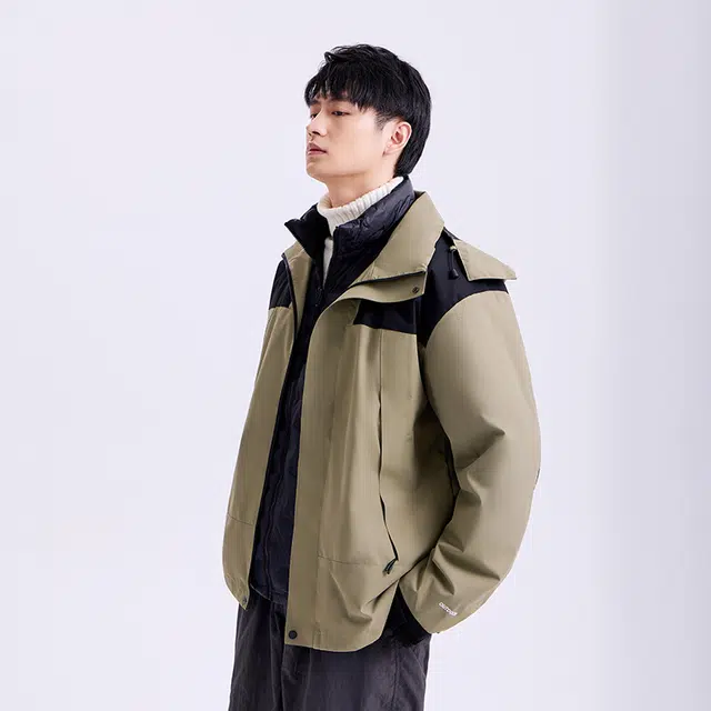 美力城 连帽休闲舒适羽绒服 男女同款