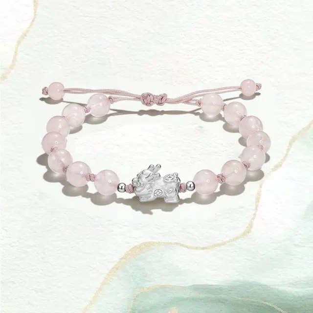 月岚 招财纳福貔貅复古精致好运旺桃花新中式国潮百搭 织物 手串 男女同款情侣款