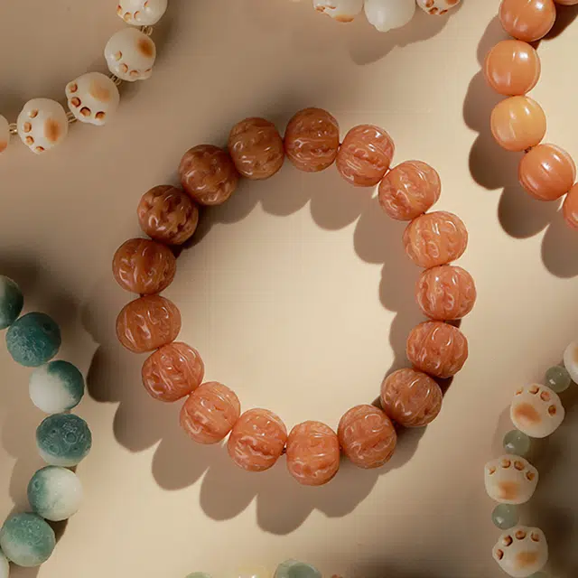 月岚 吉星高照 新中式文玩盘串转运好运常来小众复古#好运 菩提根 手串 男女同款情侣款