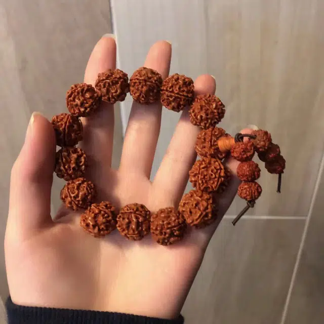 月岚 新中式古风国潮单圈盘玩 佛珠转运小众设计 金刚菩提 手串 男女同款情侣款