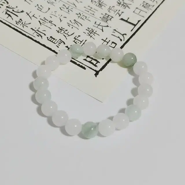 月岚 青山黛贵妃珠串 清冷优雅 温婉气质 开学季 国潮风 高级感 新中式 设计感 转运珠 天山翠 玉石手串 男女同款情侣款