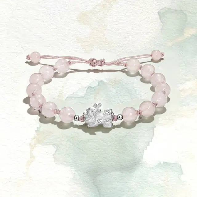 月岚 招财纳福貔貅复古精致好运旺桃花新中式国潮百搭 织物 手串 男女同款情侣款