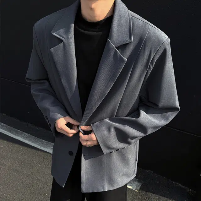 北极绒 时尚百搭舒适简约翻领休闲夹克外套 男款