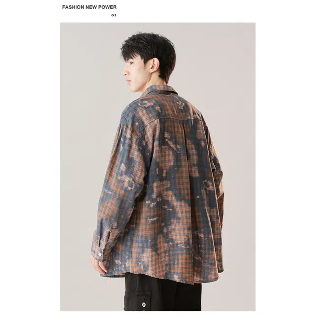 北极绒 时尚百搭舒适简约户外宽松长袖衬衫 男款