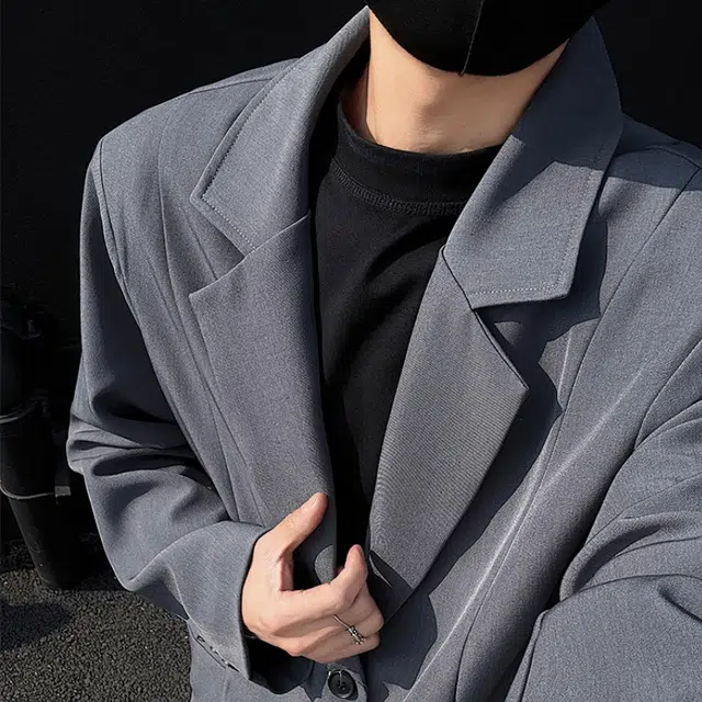 北极绒 时尚百搭舒适简约翻领休闲夹克外套 男款