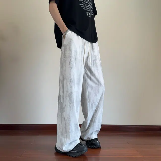 北极绒 美式宽松直筒阔腿垂感百搭潮牌运动休闲裤 男款
