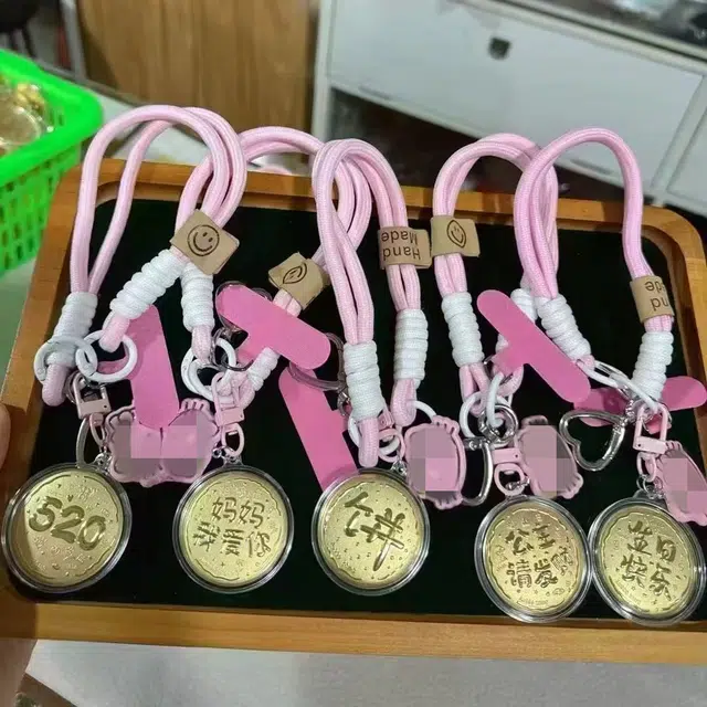 麟典 大饼平安纳福新中式储值钱币宝藏手机挂绳高级小众保值礼盒#好运 金 挂件 男女同款情侣款
