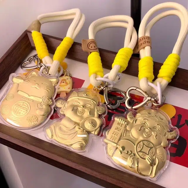 麟典 财源滚滚财神平安纳福新中式储值金钱币宝藏高级小众保值礼盒#好运 金 挂件 男女同款情侣款
