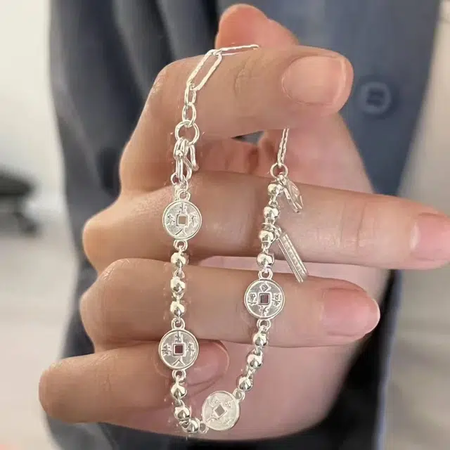 麟典 钱币算盘  精打细算 小众设计高级感 合金 手链 女款