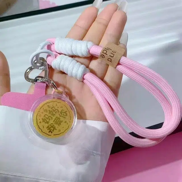 麟典 妈妈我爱你大饼手机链平安纳福新中式储值金钱币宝藏手机挂饰钥匙扣 高级小众保值礼盒#好运 挂件 男女同款情侣款