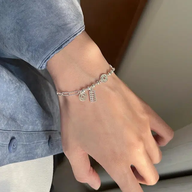 麟典 钱币算盘  精打细算 小众设计高级感 合金 手链 女款