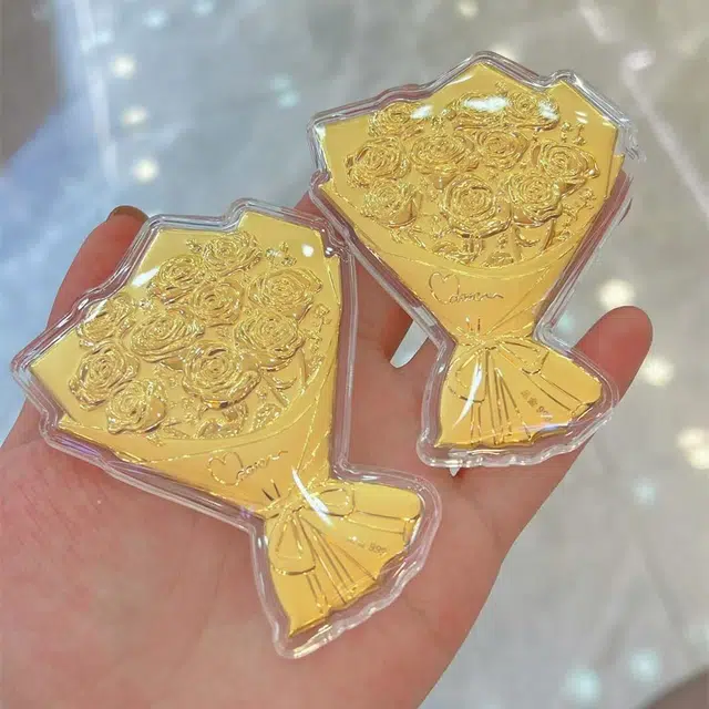 麟典 玫瑰花束真爱浪漫永不凋谢 十全十美告白平安纳福储值新中式永生花摆件宝藏高级小众本命年礼盒#好运 金 金片 男女同款情侣款