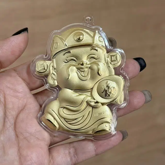 麟典 元宝财神手机链 福字平安纳福招财钥匙扣新中式精致可爱背包挂绳储值金钱币宝藏高级小众保值礼盒#好运 金 挂件 男女同款情侣款