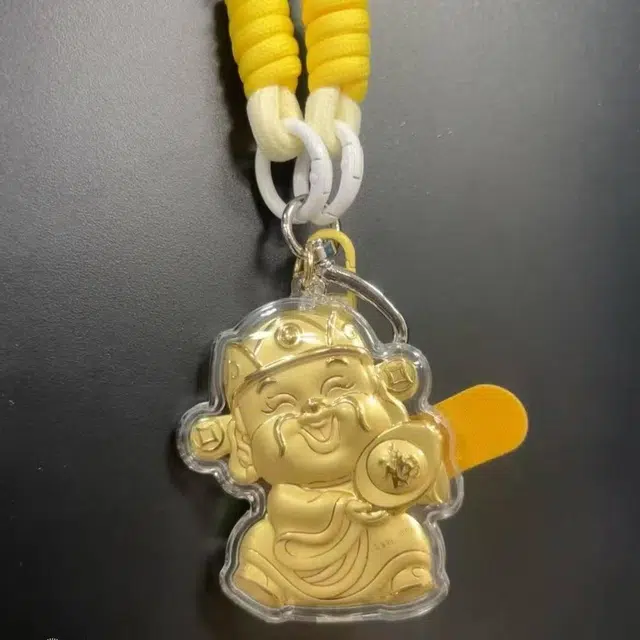 麟典 元宝财神手机链 福字平安纳福招财钥匙扣新中式精致可爱背包挂绳储值金钱币宝藏高级小众保值礼盒#好运 金 挂件 男女同款情侣款