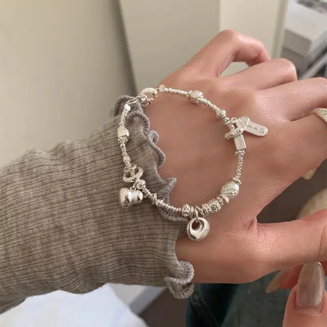 麟典 上上签葫芦新中式小胖福碎银链 国风小众设计盘缠聚财转运福禄手饰 饰品 高级礼盒#好运 合金 手链 女款